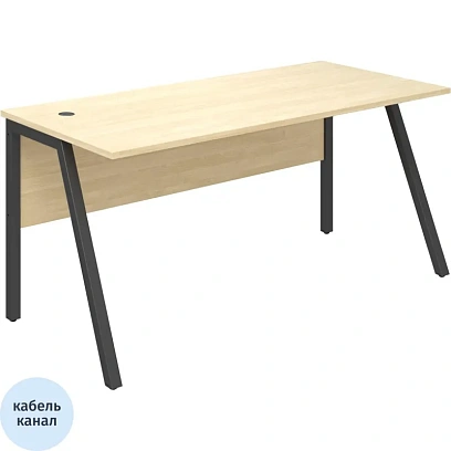 Стол письменный IN Рондо м/к S2349 1580х750х750 береза/антрацит