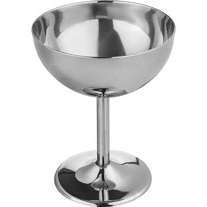 Креманка 'Проотель' сталь нерж. 250мл D=10,H=13см металлич