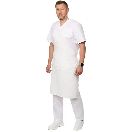 Фартук поварской универсальный белый