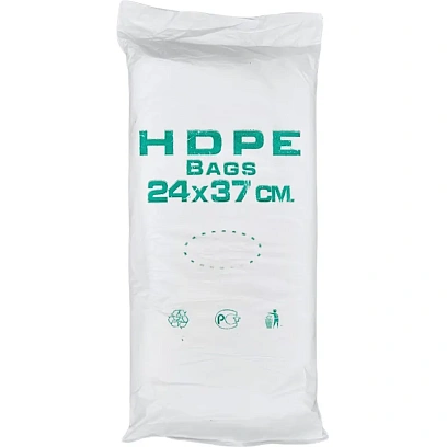 Пакет фасовочный ПНД 24х37 см, 12 мкм, 1000 шт/уп, прозрачный