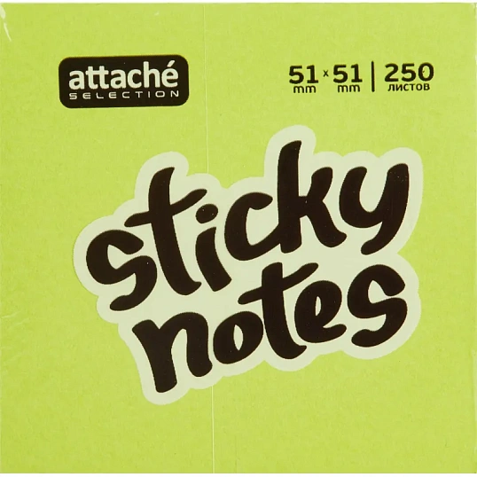 Стикеры Attache Selection миникуб 51х51, фреш 250 л