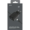 Зарядное устройство сетевое PERO TC04 1USB 2.1A + TYPE-C CABLE черный