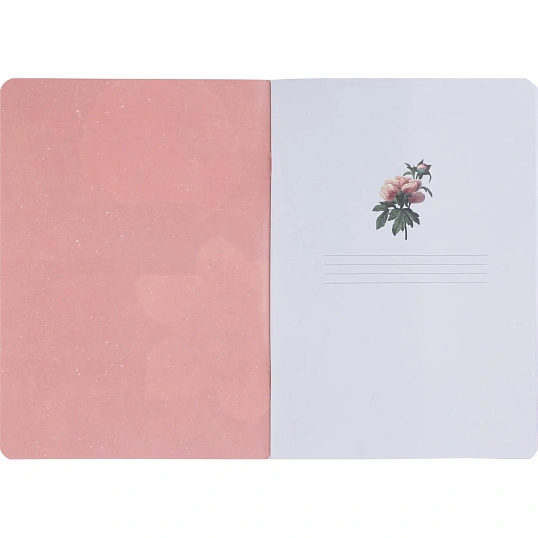 Тетрадь общая, BS, 150х210мм, 48л., клетка, скрепка. Flora, букет N4754