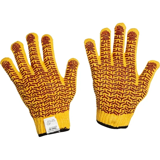 Перчатки трикотажные с двухсторонним ПВХ Чибис ХБТ р.8