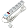 Сетевой фильтр Power Cube B 1.9 м 5 розеток (серый) 10А/2,2кВт(SPG-B-6)
