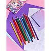Карандаши цветные Комус Класс Kitty stickers 12 цв, 3мм, трехгранные, дер