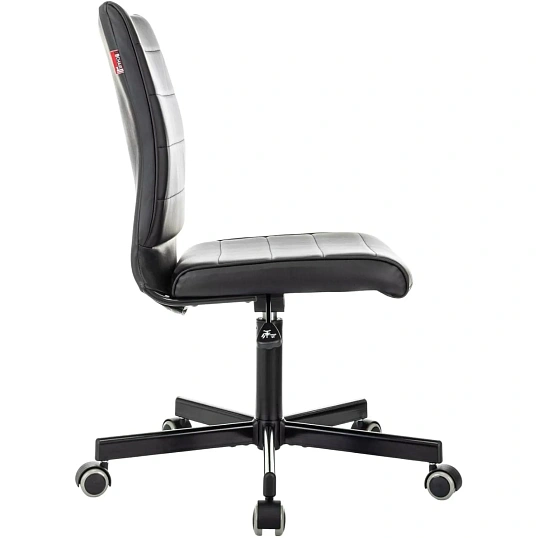 Кресло VB_EChair 303 PU черный эко.кожа крестов. металл черный