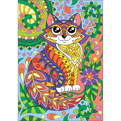 Картина по номерам Котик, Ркн-012