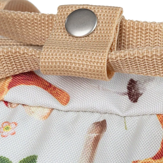 Рюкзак Квадро Грибы, светлый, 1 отд., 3 кармана,37х28х13