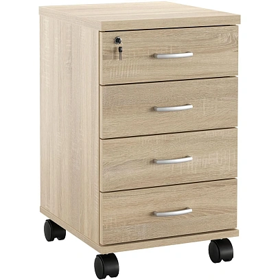 Тумба мобильная Мебель Easy One (913923) дуб сонома