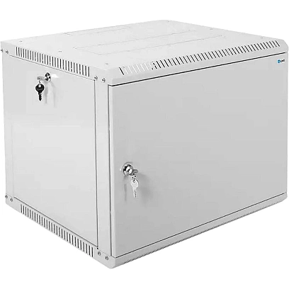 Шкаф настенный телеком. ЦМО разб. 9U (600х650) дверь металл (ШРН-Э-9.650.1)