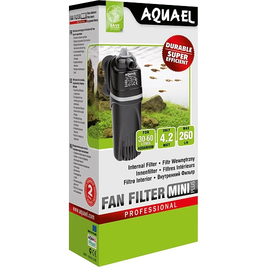 Помпа фильтр FAN-Mini plus (до - 60л) 260л/ч 4,2Вт  (Акваэль) 