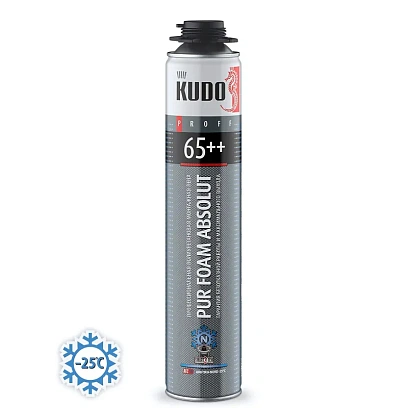 Пена монтажная проф Kudo Absolut Proff 65++ Arktica Nord,зим, 1000 мл 54410