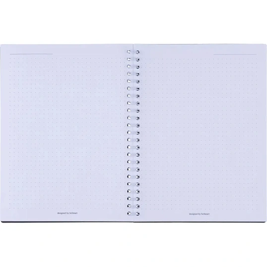Тетрадь общая, BS, А5, 80л., точка, спираль. Botanica, цикламен N4191