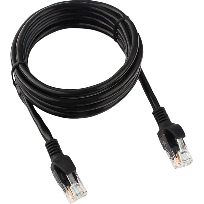 Патч-корд UTP Cablexpert PP12-2M/BK кат.5e, 2м, чёрный