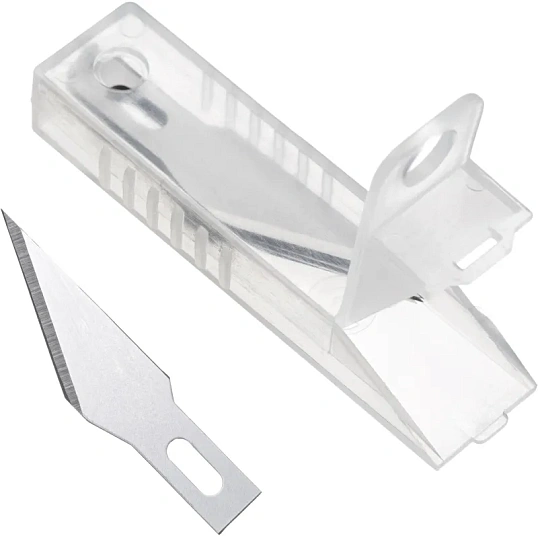 Лезвие для ножей макетных запасное TOPFORT 5,9мм,сталь SK5,10шт/уп