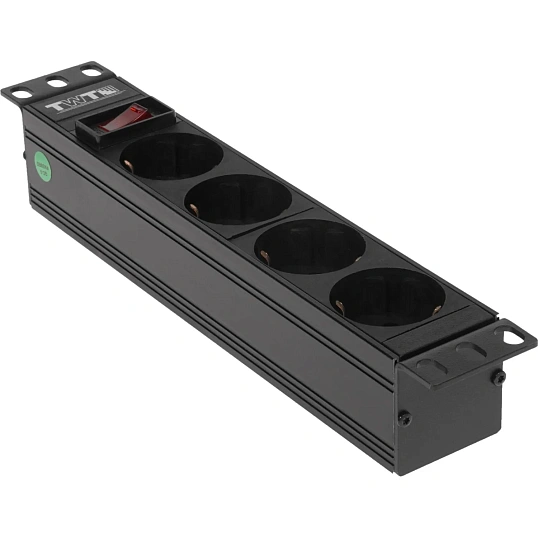 Блок розеток 10 TWT TWT-PDU10-10A4P  без шнура питания, разъем C14