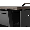 Стол офисный Kobor TR-160/60 1600x600x750 Черный муар/Дуб чарльстон