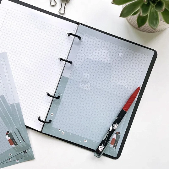 Сменный блок для тетрадей на кольцах,Be Different А5 50л,кл,Soul N3606