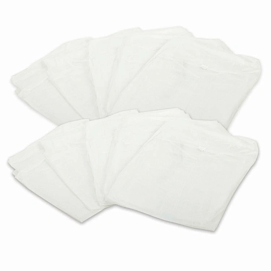 Халат мед.одноразовый на липучке ц.белый р.6XL дл.110см пл.17гр/м2 10шт/уп