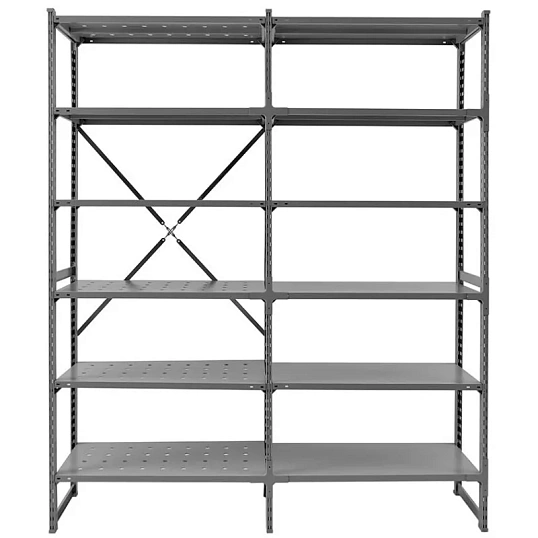 Стеллаж металлический ГТС_ТСУ Универсал, 2200x1060x400, Полки: 6 шт. метал