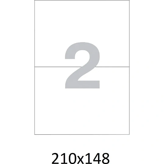 Этикетки самоклеящиеся кауч.к 2 10х148 2шт/л А(100л/уп)