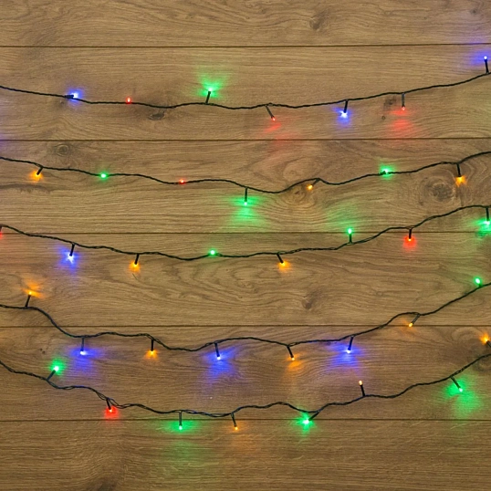 Гирлянда светодиодная Твинкл Лайт 10м, темно-зеленый ПВХ, 80 LED,303-049