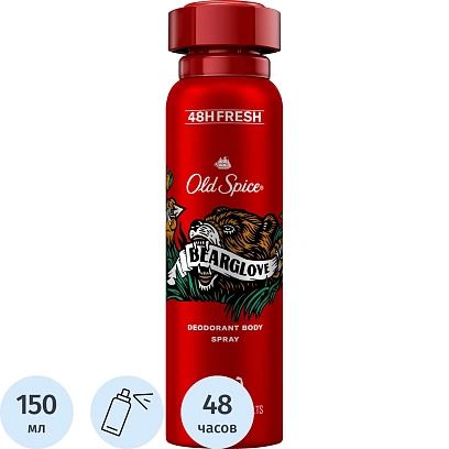Дезодорант OLD SPICE Bearglove мужской аэрозольный 150мл