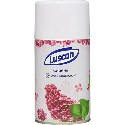 Баллон сменный для автоосвежителя Luscan 250мл Сирень сухое распыл