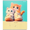 Тетрадь КЛЕТКА 12л. МИЛЫЕ КОТИКИ - 13 цвет. мел.облассорти 12-0816)