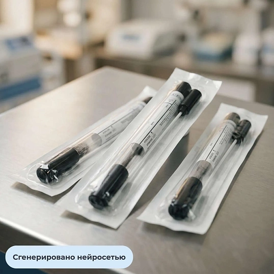 Зонд тампон(тупфер)с транспорт.ср Amies и углем,стер.инд.уп. Китай 100шт/уп