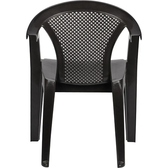 Кресло PR_Decorona DeVeranda 540x535x785 мм, круглая сетчатая спинка орех