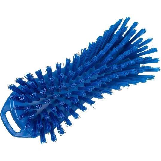 Щетка ручная скраб, типа 'страйт' FBK 210х70мм жесткая синяя 15063-2