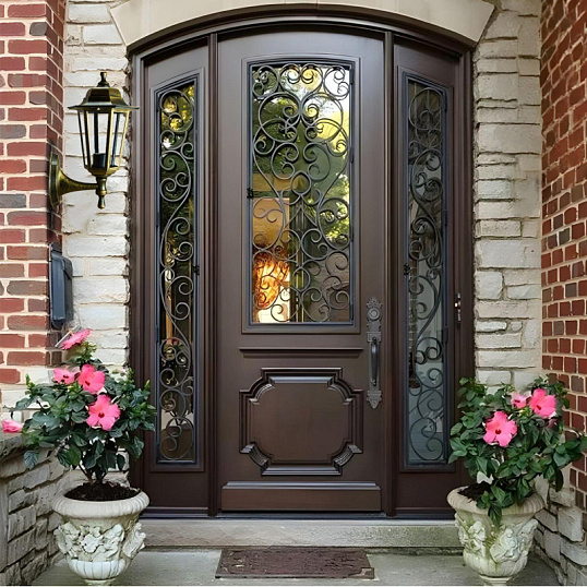 Светильник уличный НБУ 06-60-001 У1 Леда 1, бронза/стекло, 60Вт, IP44