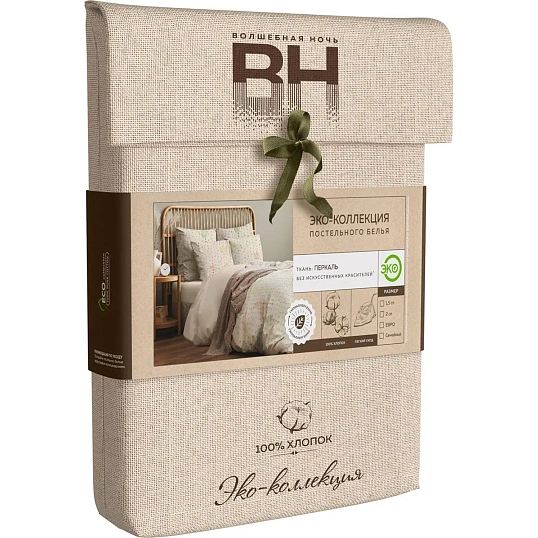 Постельное белье Евро Перкаль (нав.70х70-2шт) Romance,929388