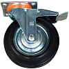 Колесо поворотное резина SCb 80 200мм с тормозом (N) 1024202