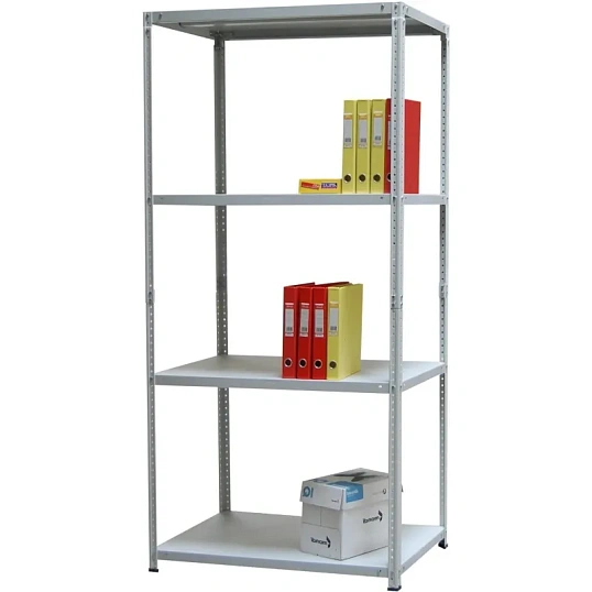 Стеллаж металлический MZ_СТФЛ 1800х700х300 мм,4 полки,разборн.стойка(grey)