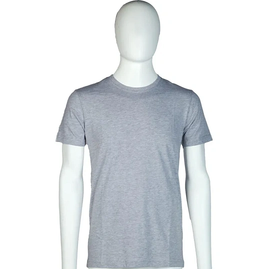 Футболка (160 г.) с кор.рукавом серый меланж (XL)