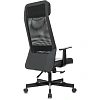 Кресло VB_EChair-651 TPU кожзам черный, сетка черая,металл