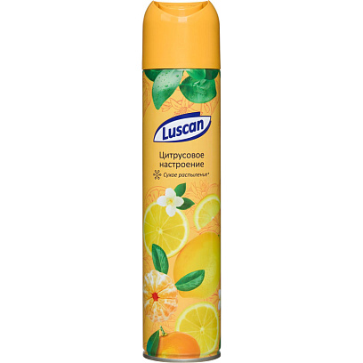 Освежитель воздуха Luscan 330мл Цитрусовое настроение сухое распыл