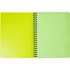 Бизнес-тетрадь А5,96л,кл,спир,пластик,тон.бл. Attache Bright colours Лайм