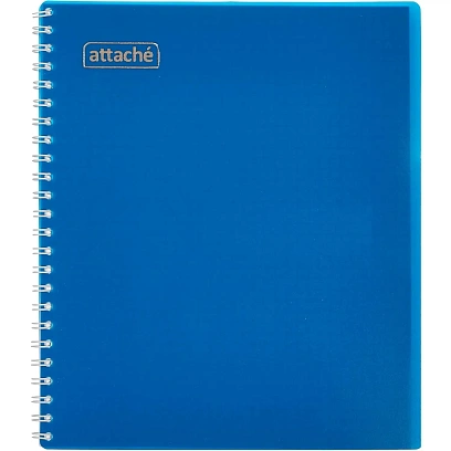 Тетрадь общая Attache 48л клетка А5, спираль, обложка Plastic