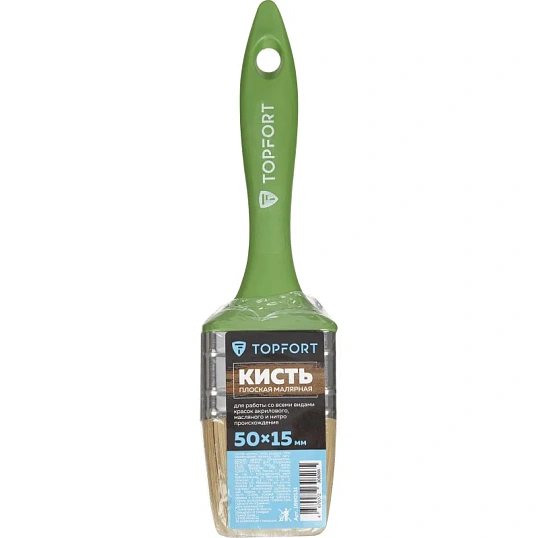 Кисть плоская TOPFORT 50x15