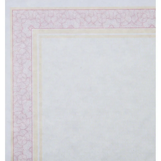 Сертификат-бумага А4 Attache 50 шт/уп двойная рамка красно-оранжевая ID10