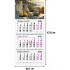 Календарь настенный 3-х блочный 2027 Attache Завтрак 305х675мм