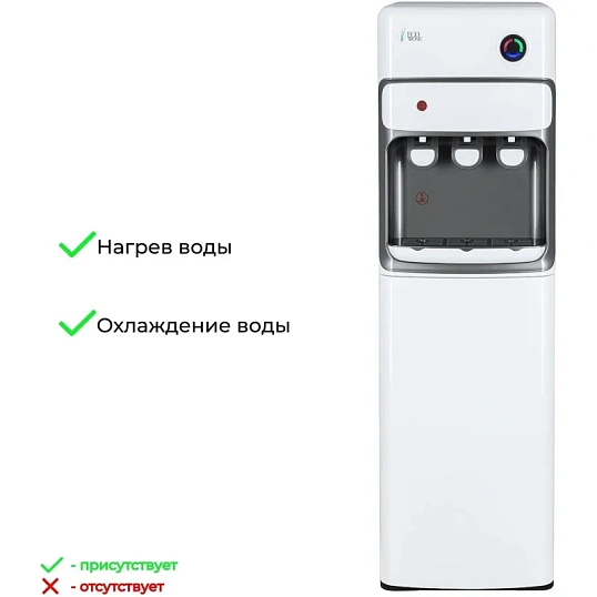 Кулер Ecotronic K30-LXE white-grey, напольный 