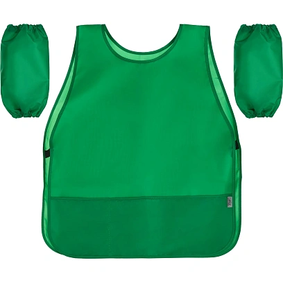 Накидка для труда  Комус Классзеленая, карман, нарукавники, 560х490, ФН  3