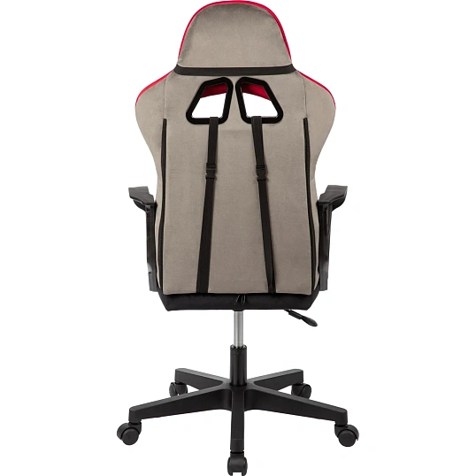 Кресло БР Комус Мебель Easy Game EGAME-908 LT ткань черный/красный, пластик