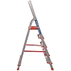 Стремянка алюминиевая усиленная 225 кг 5ступеней(130мм)Новая Высота 3117105