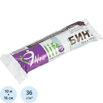 Бинт нест.10мx16см, Life, инд фиолет уп. пл.36г ШК04956